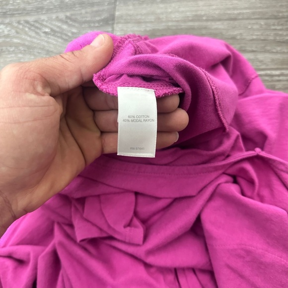 J.Jill Women’s Vibrant Pink V-Neck Dress With Pockets Size Small - Picture 4 of 8